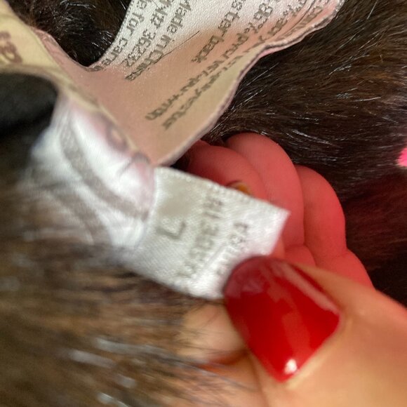 Faux Mink Vest Jacket Sz L Full Zip Heavy Coat Vest Reversible NWT - Picture 12 of 13